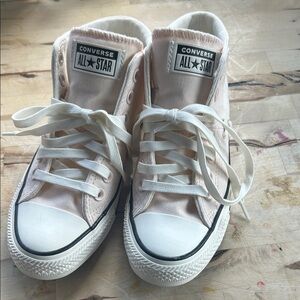 Converse All Star Pink and White Athletic Shoes